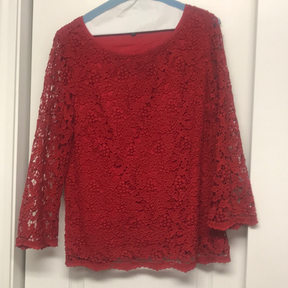 Talbots lace top